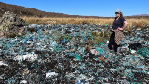 plastic pollution on Skye